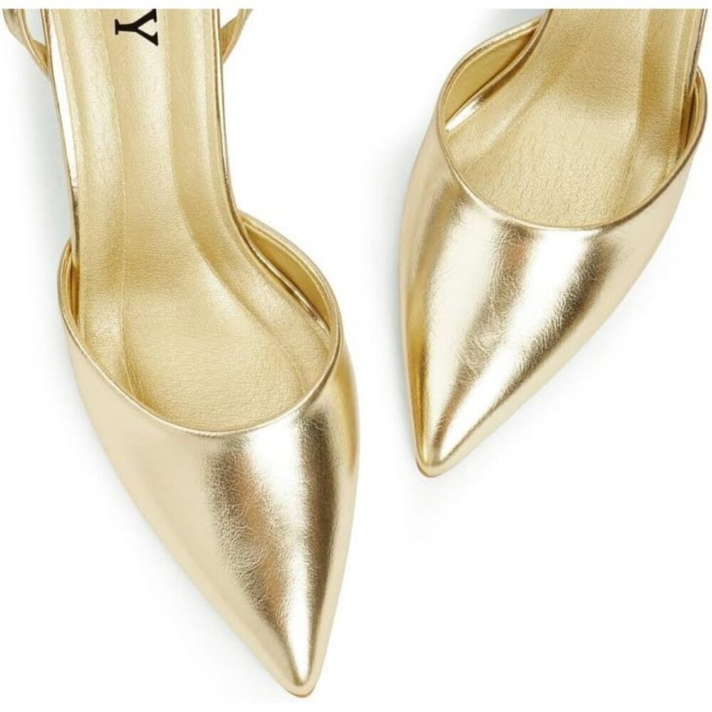 Close Toe Ankle Strap Women Brown Heels Pointed Toe Stiletto Pumps Wedding Shoes - Picture 3 of 7